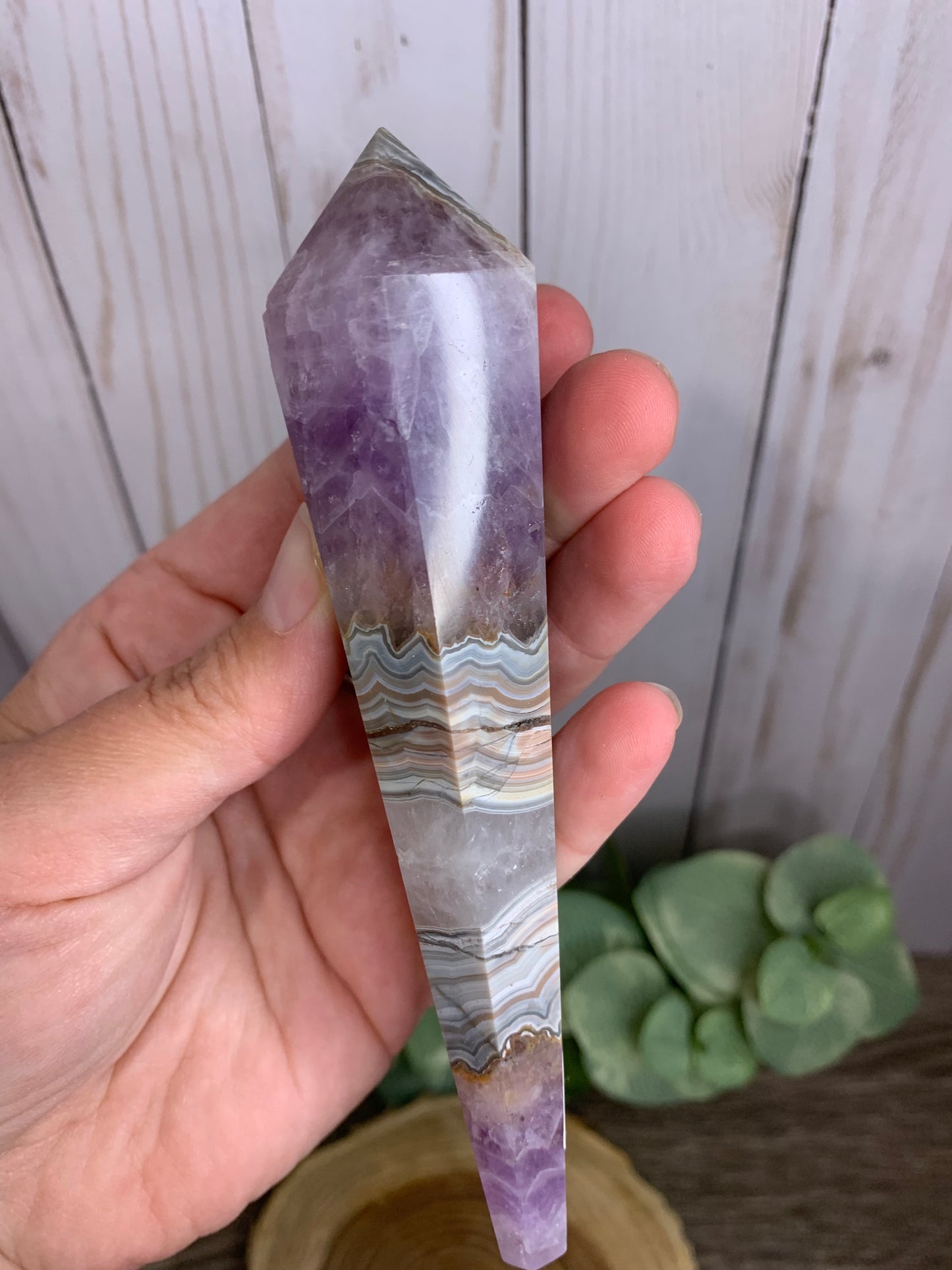 Amethyst and Agate Crystal Wands