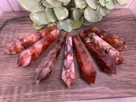 Fire Quartz Crystal Wands