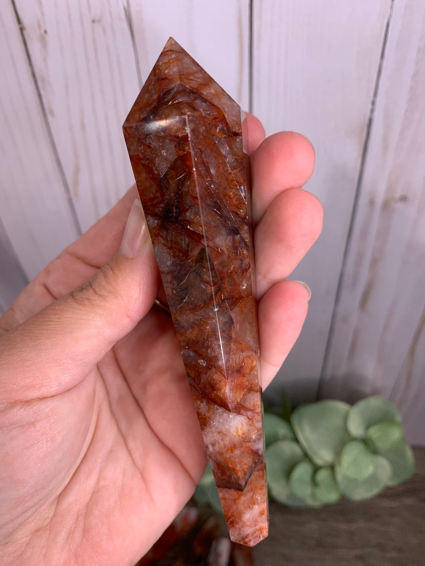 Fire Quartz Crystal Wands