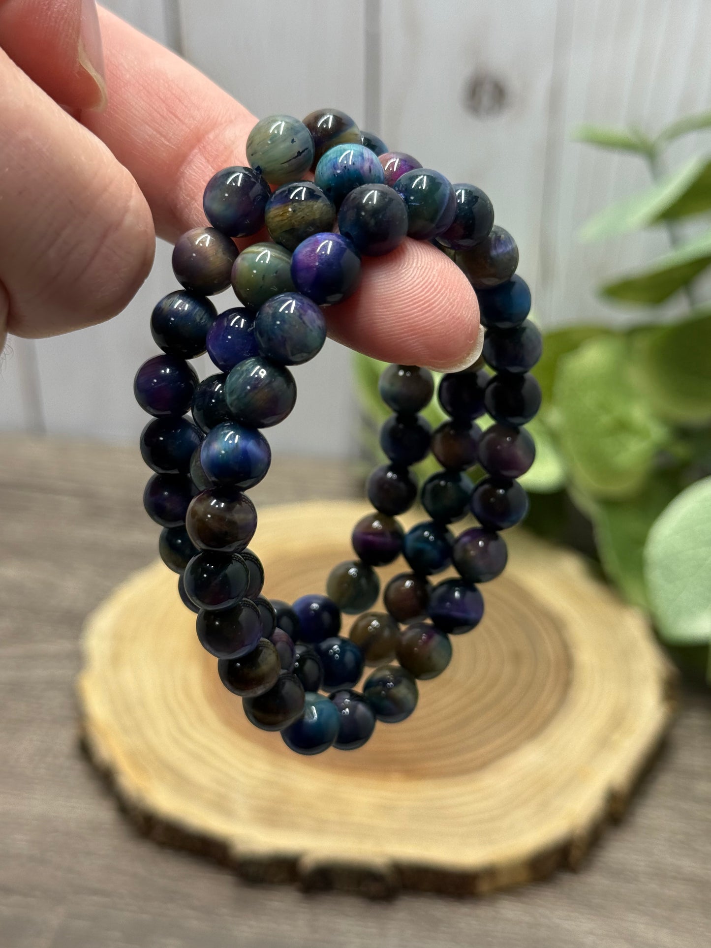 Dyed Tigers Eye - Bracelet 8 mm
