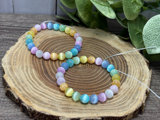 Dyed Selenite - Bracelet 8 mm