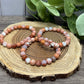 Pink Agate (Cotton Candy Agate) - Bracelet 8 mm
