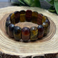 Tigers Eye Bangle Style (Yellow & Red) - Bracelet