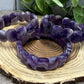 Chevron Amethyst Bangle Style - Bracelet