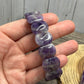 Chevron Amethyst Bangle Style - Bracelet