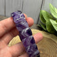 Chevron Amethyst Bangle Style - Bracelet