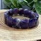 Chevron Amethyst Bangle Style - Bracelet