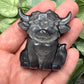 Highland Cow Carvings - Gold Sheen Obsidian