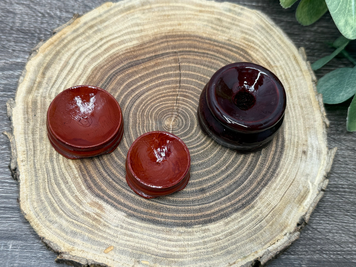 Footed Wooden Sphere Stands - Small Medium Large