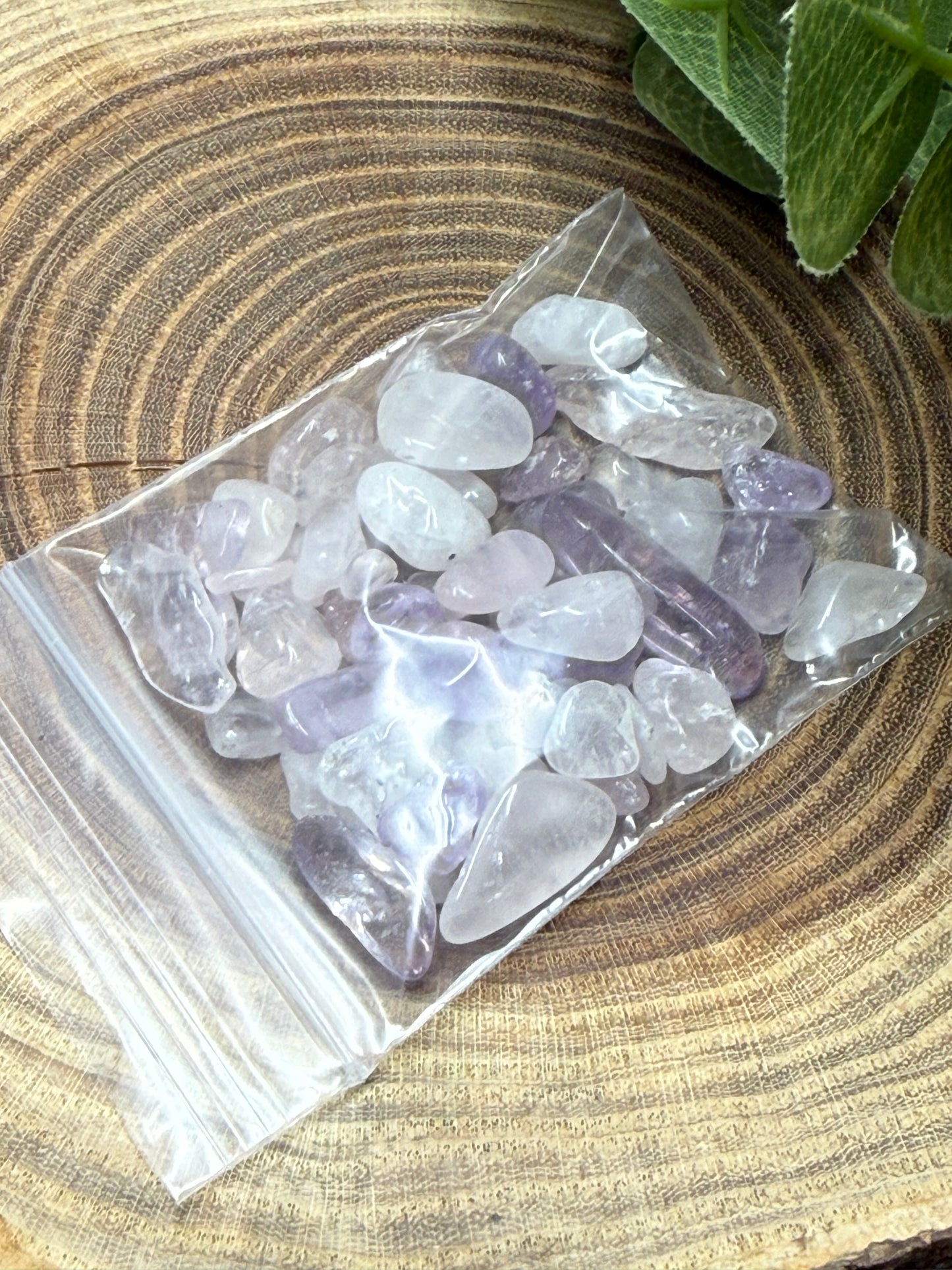 Mixed - Rose Quartz, Clear Quartz, Amethyst Small Crystal Chip Bag