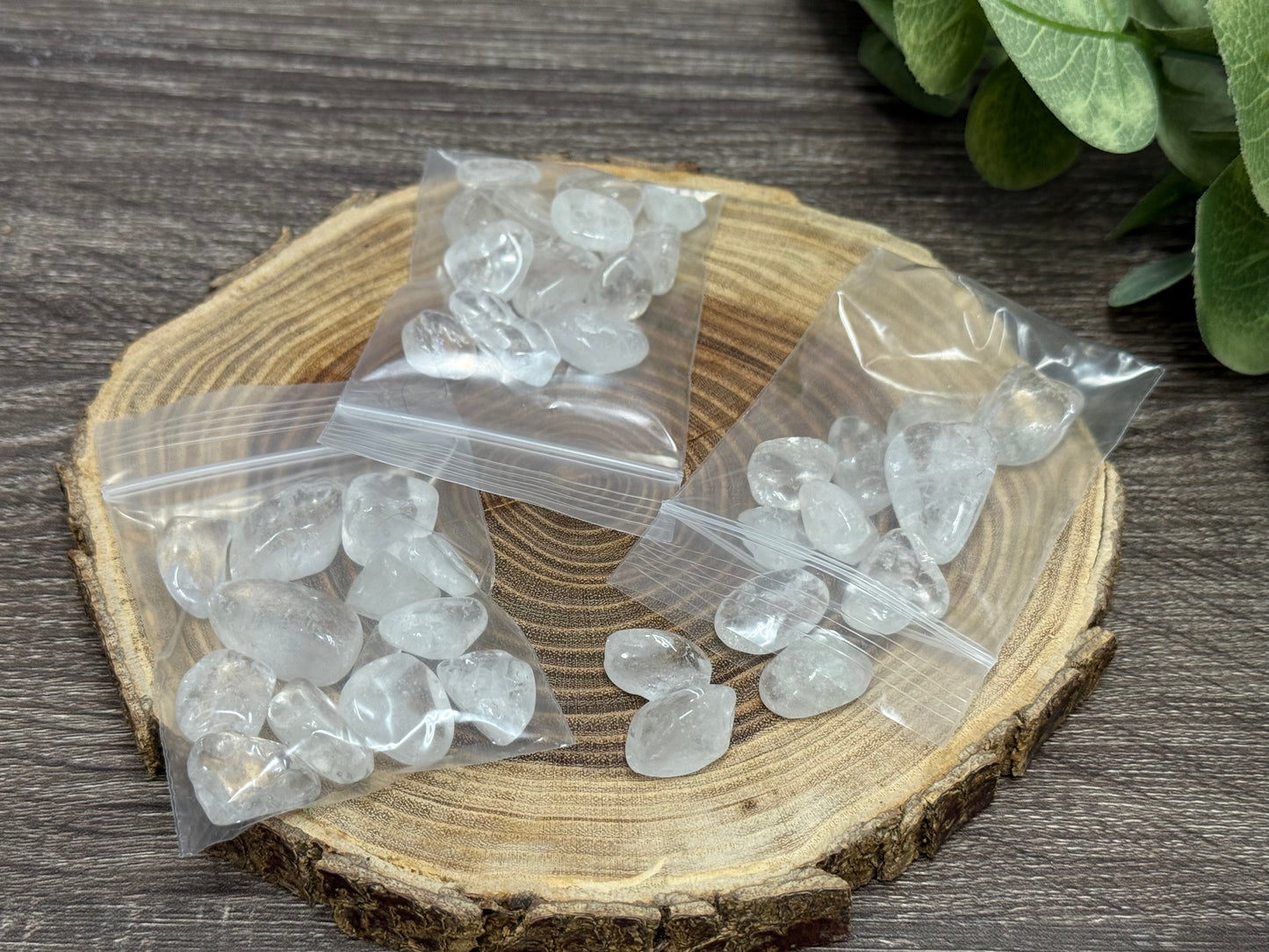 Clear Quartz XL Crystal Chip Bag