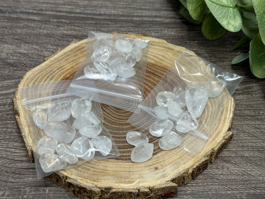 Clear Quartz XL Crystal Chip Bag