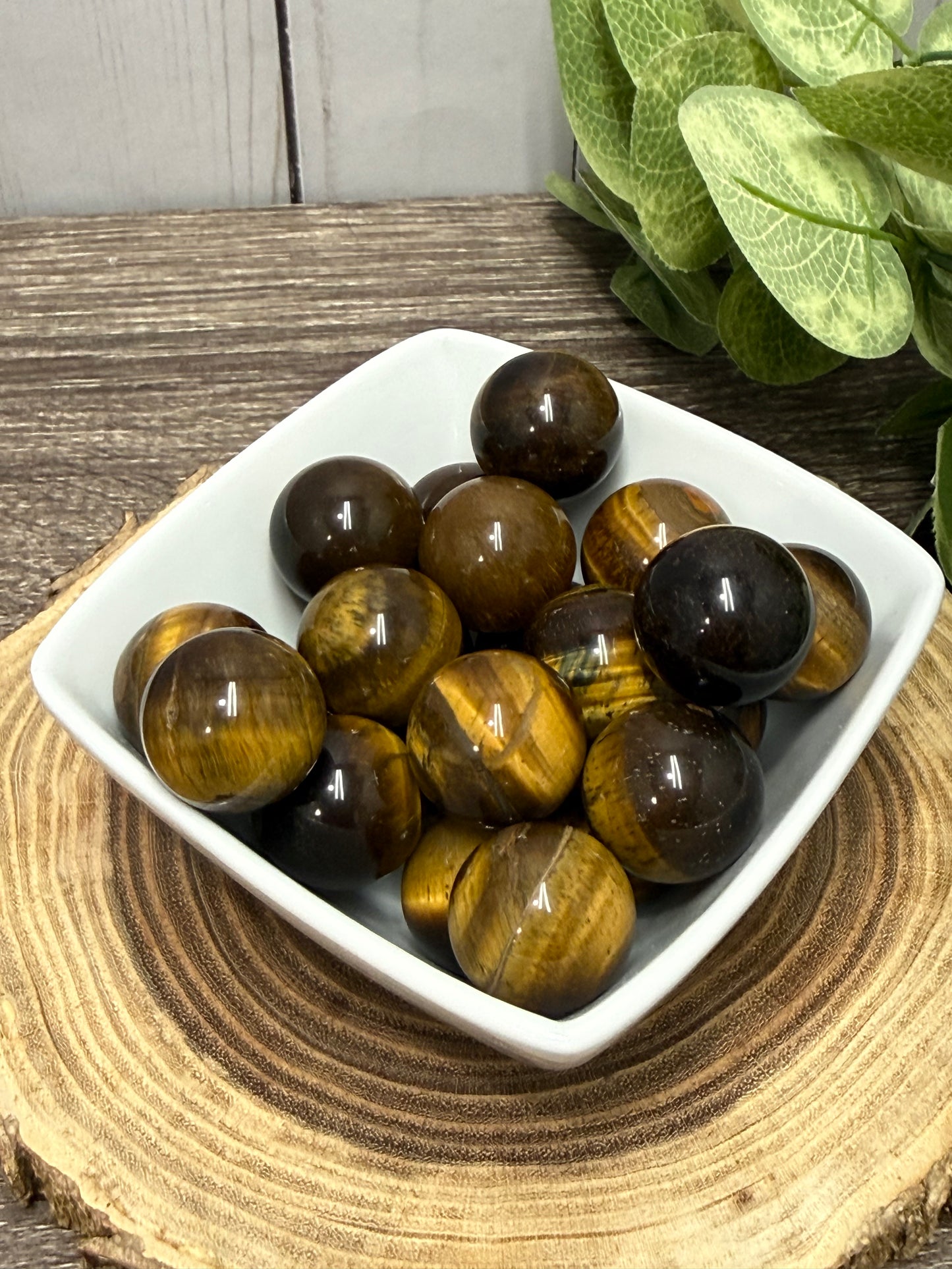 Yellow Tigers Eye Mini Sphere