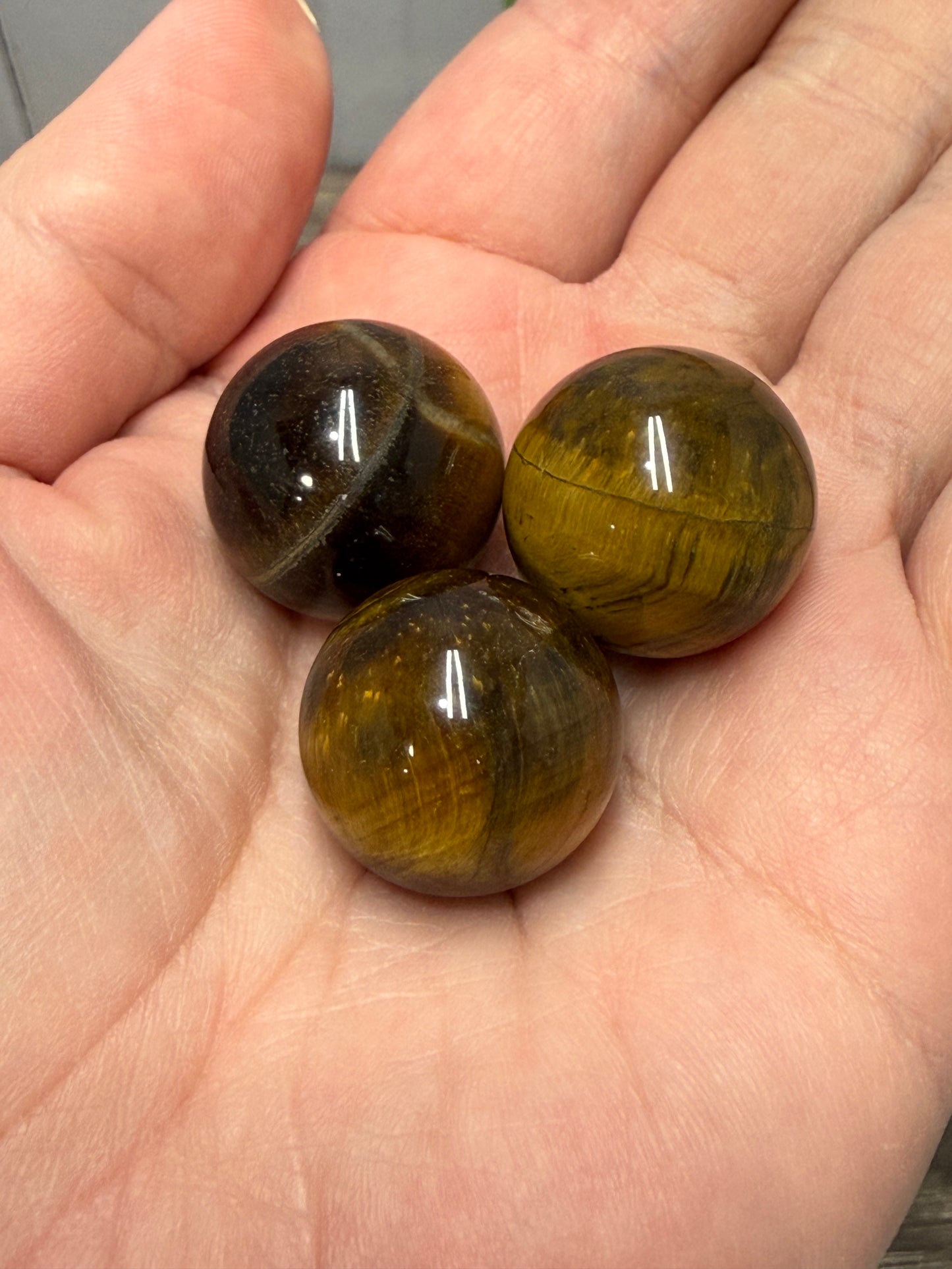 Yellow Tigers Eye Mini Sphere