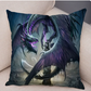 Purple Dragon with Pillar - Pillow Case Cover