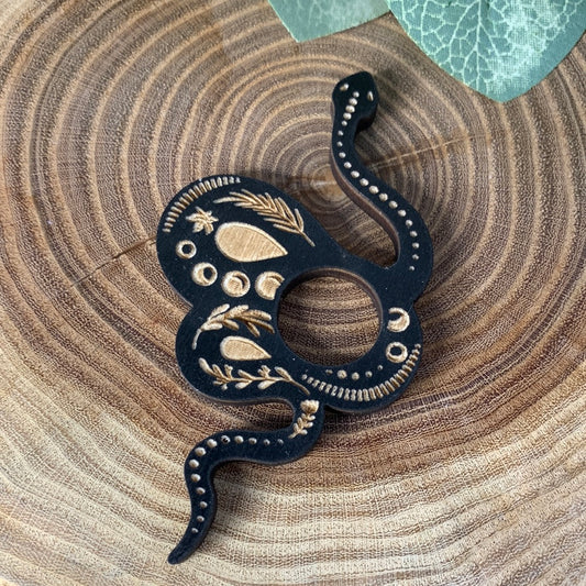 Snake Wooden Sphere Stand