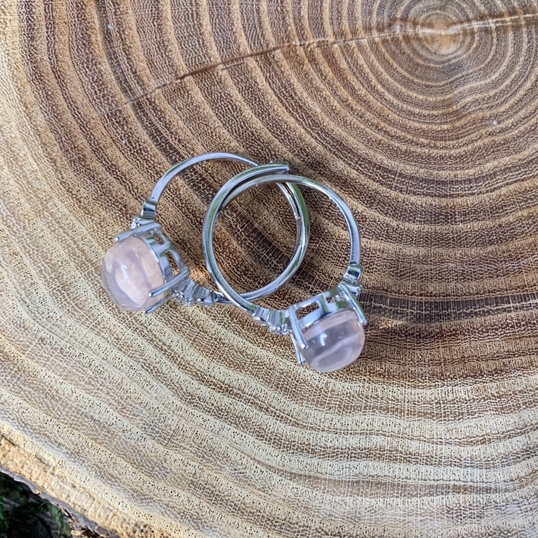 Clear Quartz Rings - 925 SILVER