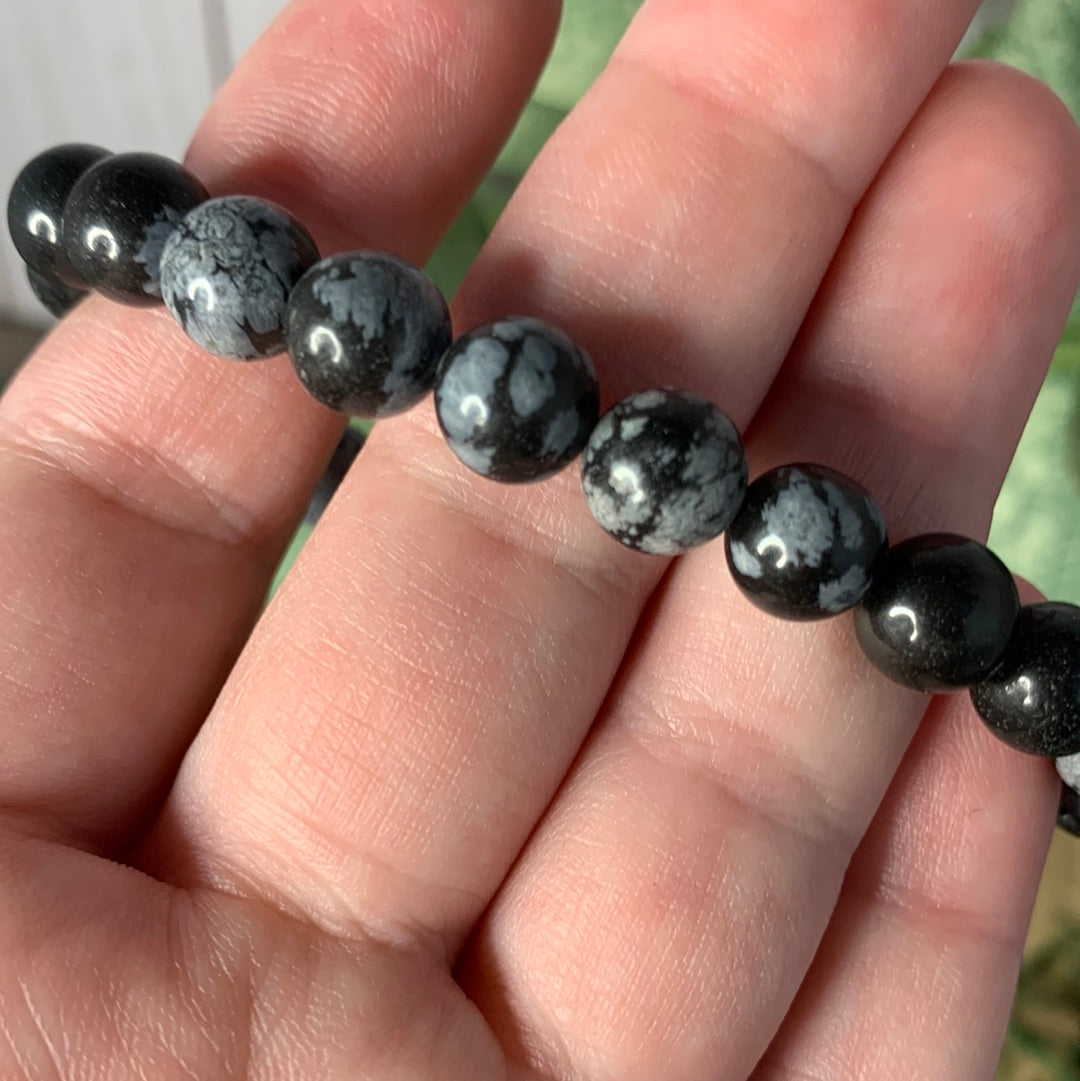 Snowflake Obsidian - Bracelet 8 mm
