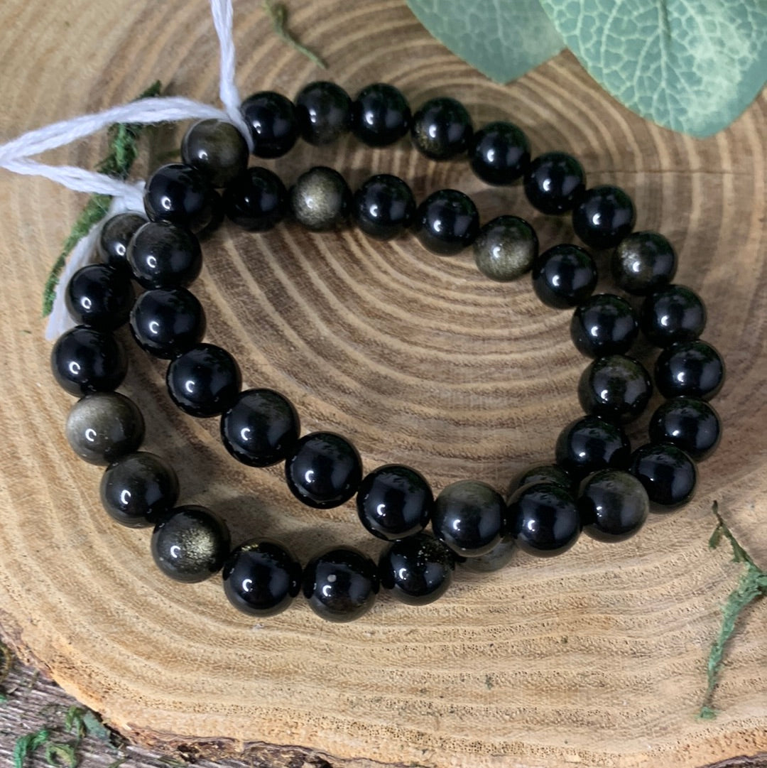 Gold Sheen Obsidian - Bracelet