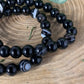 Orca Agate (Black) -  Bracelet