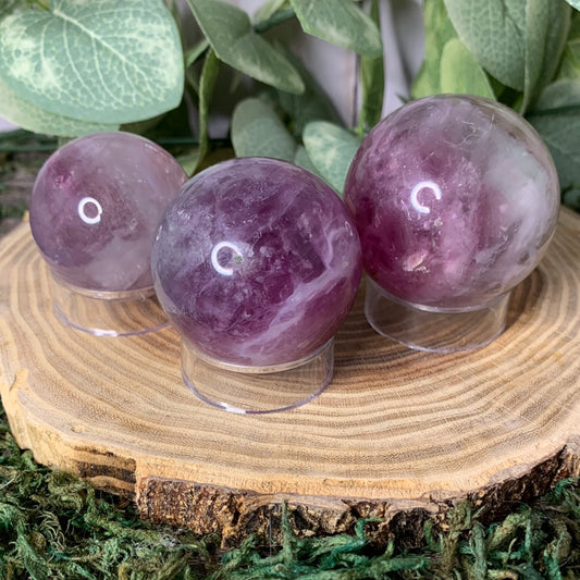 Purple Fluorite Spheres