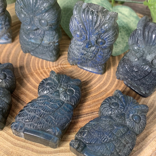 Owl - Labradorite Carvings