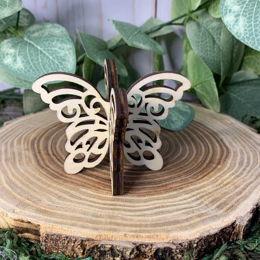 Butterfly - Wooden Sphere Stand Small