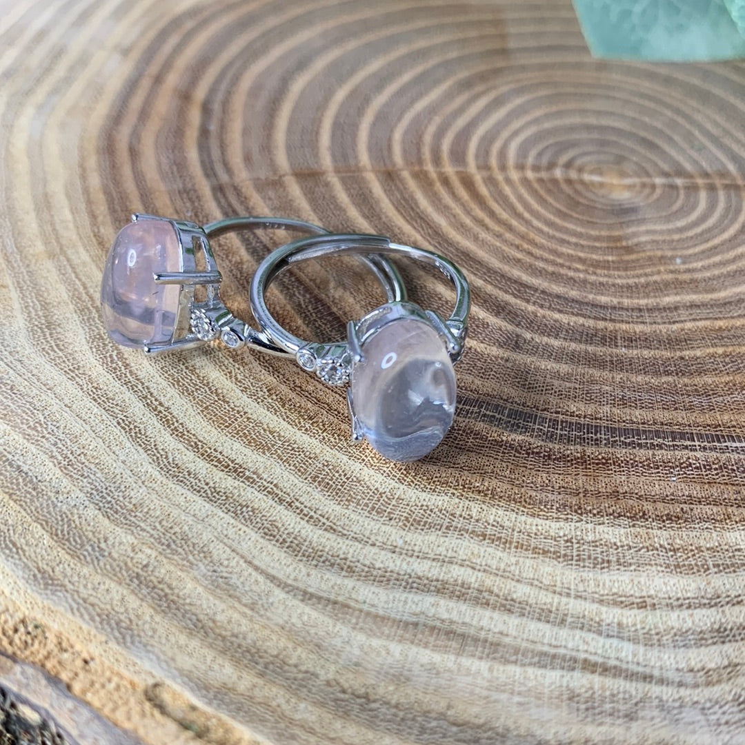 Clear Quartz Rings - 925 SILVER