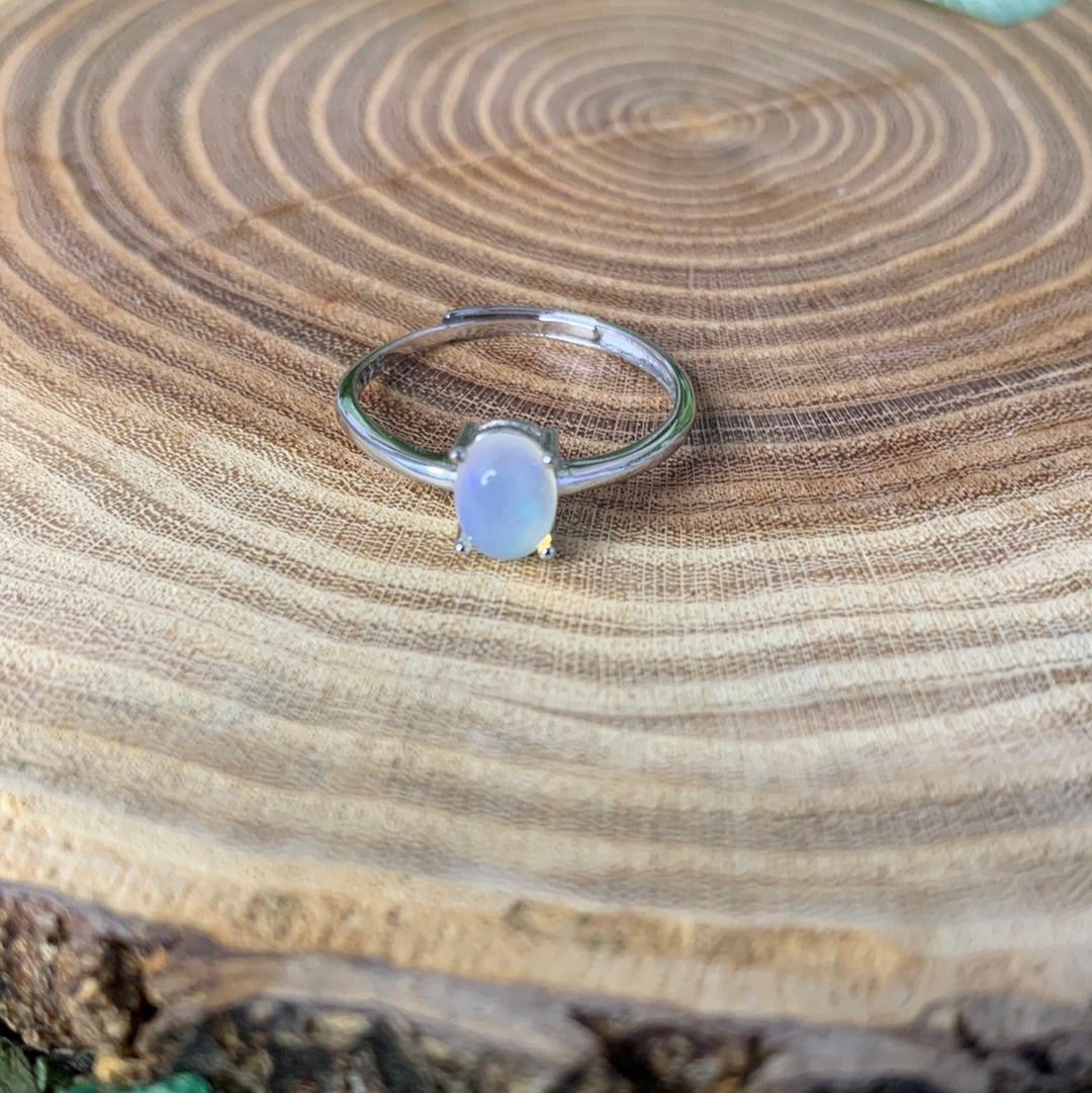 Mexican Opalite Rings - 925 SILVER