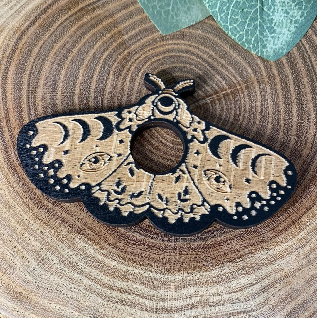 Moth Wooden Sphere Stand