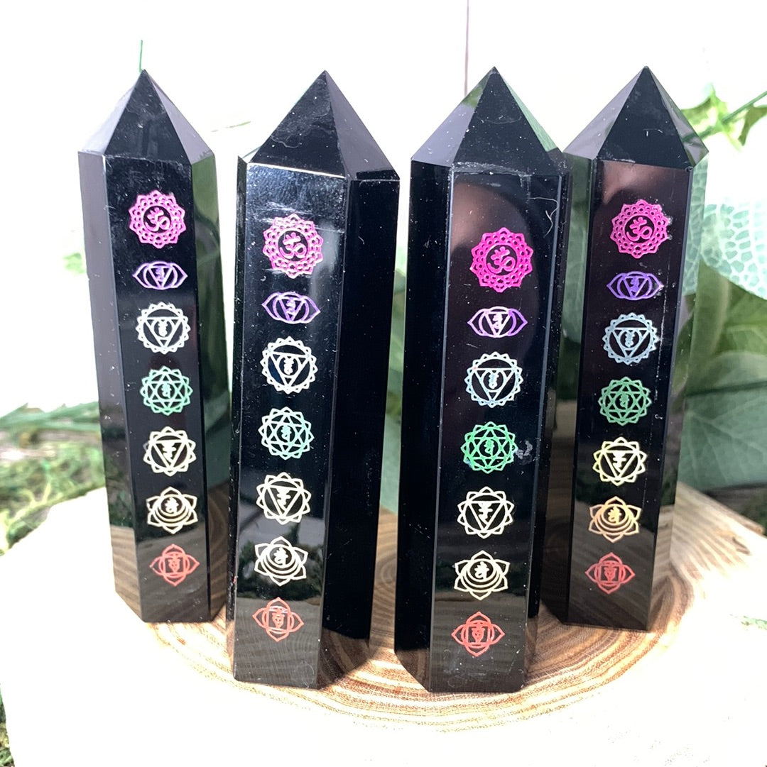 Obsidian Chakra Towers