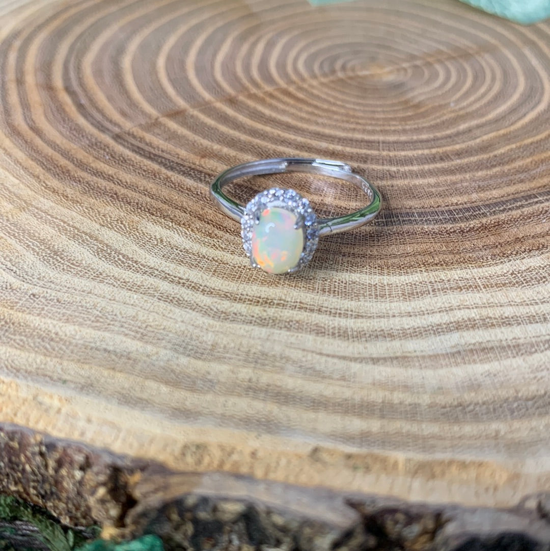 Mexican Opalite Rings - 925 SILVER