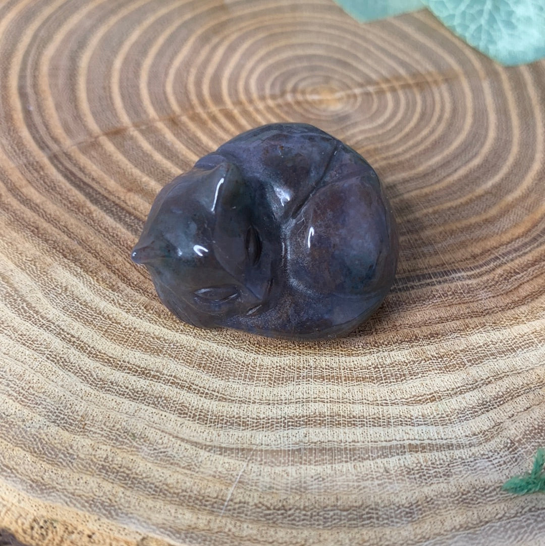 Sleeping Cat Carving - Small