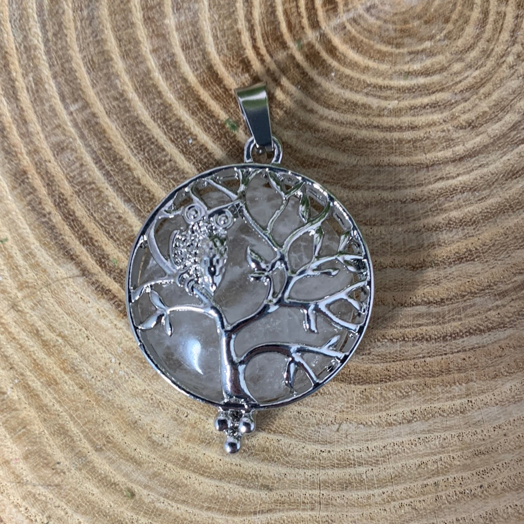 Owl in Tree Pendant