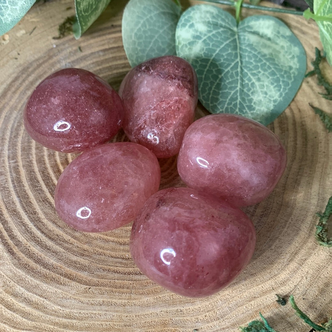 Strawberry Quartz Tumbles