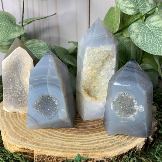 Druzy Agate Towers