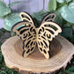 Butterfly - Wooden Sphere Stand Large