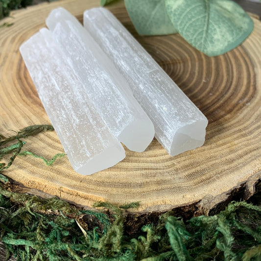 Selenite Wand - short & thicker