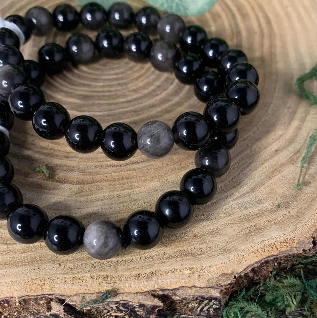 Silver Sheen Obsidian - Bracelet