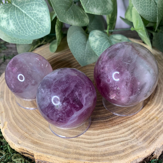 Purple Fluorite Spheres