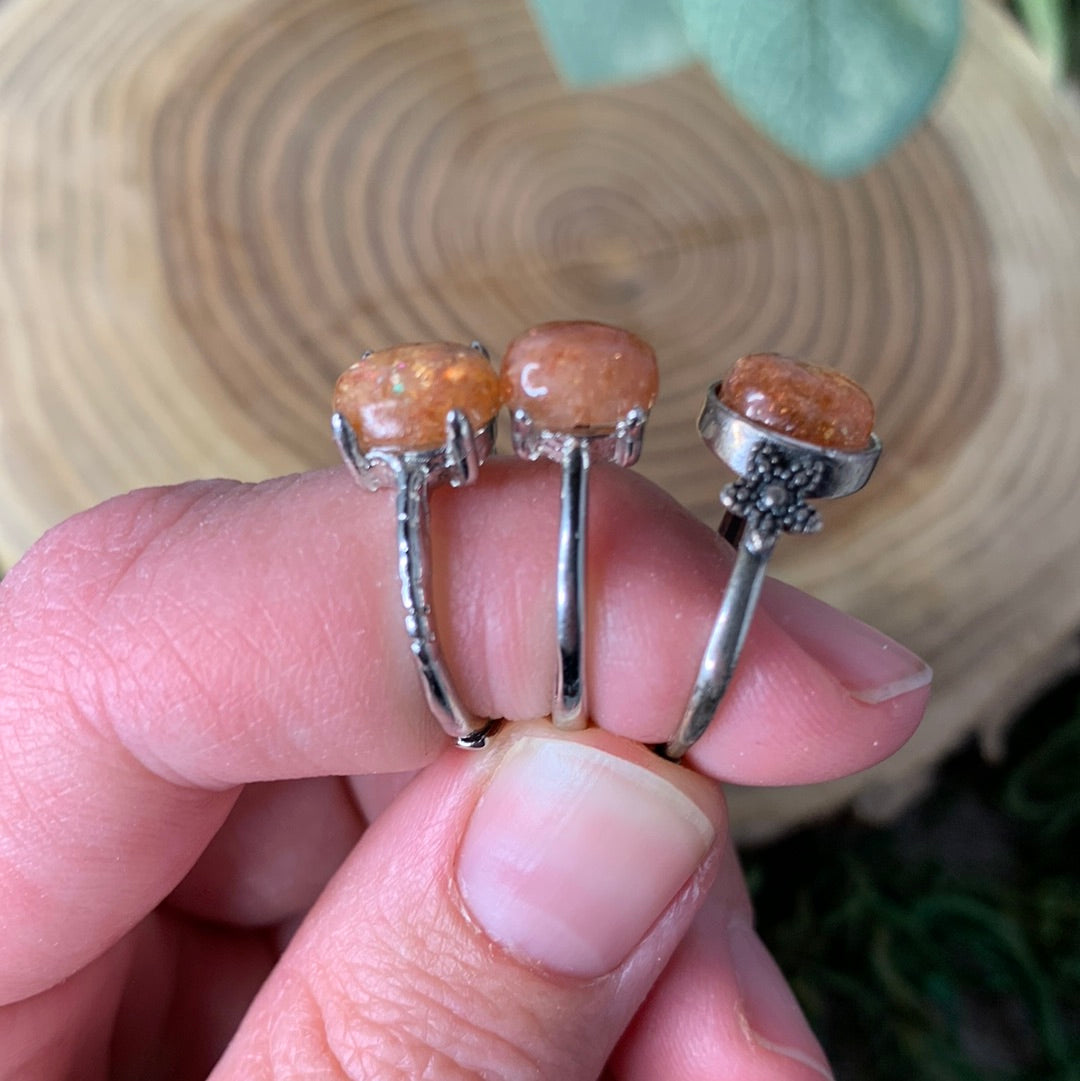 Resin Rings - Sliver Coated