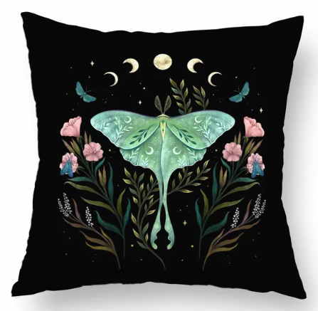 Lunar Moth - Pillow Case Cover