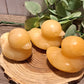 Ducks, Orange Calcite Crystal Carvings - Large