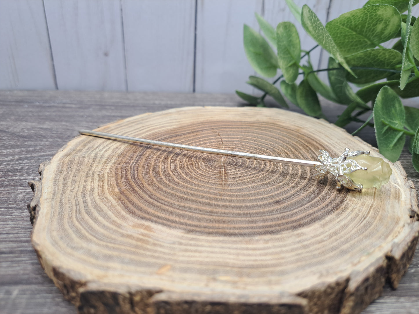 Fluorite Rose Hair Pins
