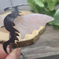 Dragon Wings on Stand - Rose Quartz