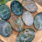 Moss Agate Palm Stones