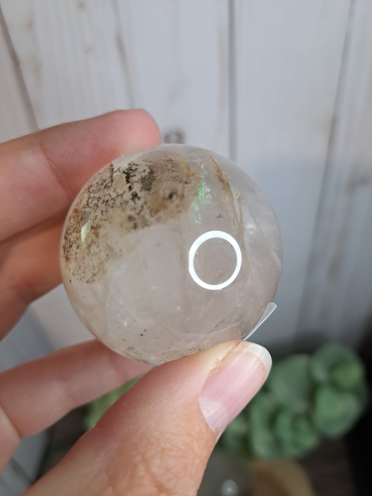 Clear Quartz Spheres with Inclusions