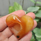 Carnelian Druzy Hearts