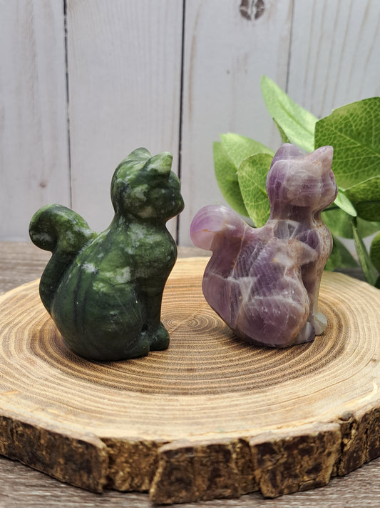 Cat Carvings