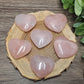 Rose Quartz Heart Carvings